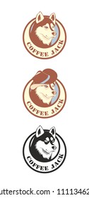 Husky dog logo