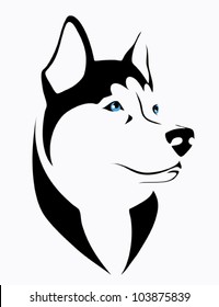 Husky Dog - Vector Illustration