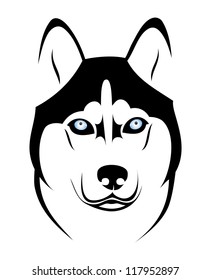 Husky dog - vector illustration