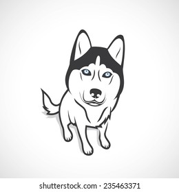 Husky dog - vector illustration