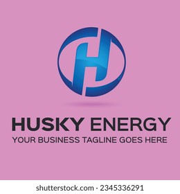 Husky energy logo template design
