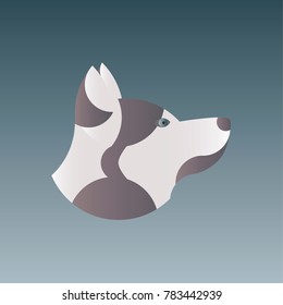 
Husky graphic head