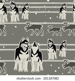 Husky Repeating Pattern