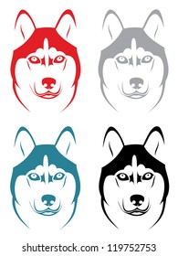 Husky - vector illustration