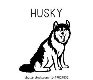 Husky puppy svg