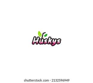 HusKys Logo  Design vector Template