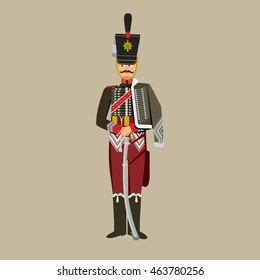 Hussar In Dress Uniform