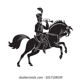 hussar on horseback