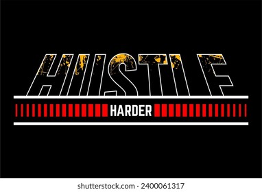 diseño de tipografía más duro para camiseta de impresión
