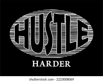 harte Typografie-Design-Vektorgrafik für Print-T-Shirt