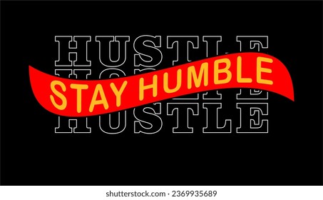 hustle harder typography for print t shirt