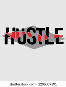 hustle. Inspiring Motivation Quote Poster Template. Vector Typography Banner Design Concept for background, t shirt,