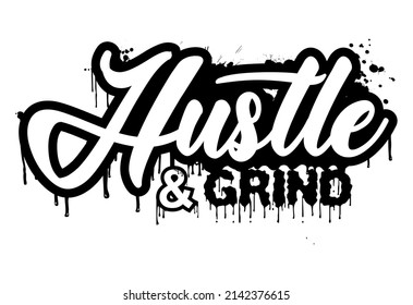 hustle quote collection for t shirt design graphic vector 