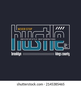 hustle quote collection for t shirt design graphic vector
