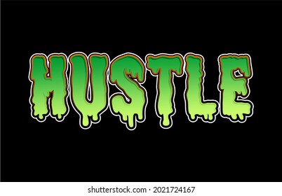 hustle t shirt design graphic vector 