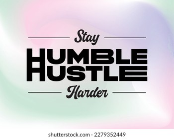 HUSTLE Text para impresión y diseño de camiseta comillas tipografía elemento de plantilla, imprimible y editable