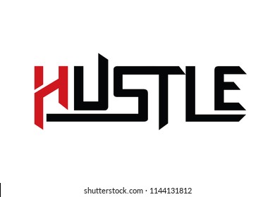 Hustle typography design vector, for t-shirt, poster and other uses