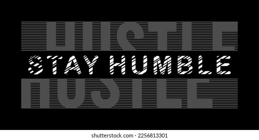 Hustle typography vector t shirt for print