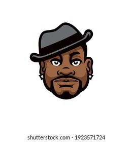 Hustler in hat vector illustration