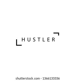 Hustler, typography design for print or use as poster, flyer or T shirt


