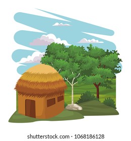 Hut in the forest
