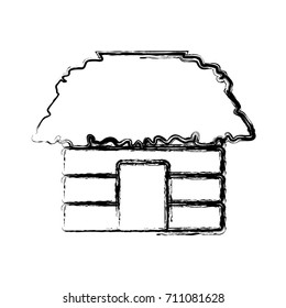 Hut house building