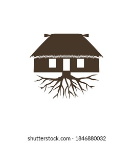 Hut icon design template vector isolated illustration