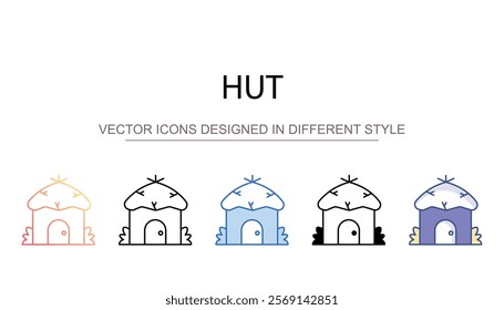 hut icon design with white background stock illustration