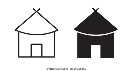 Hut icon editable pictograms collection