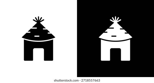 Hut icon vector illustration - high quality black style vector icons