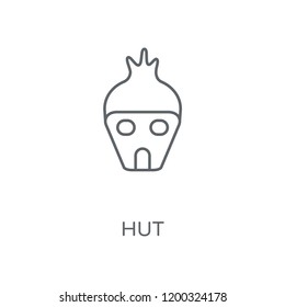 Hut linear icon. Hut concept stroke symbol design. Thin graphic elements vector illustration, outline pattern on a white background, eps 10.