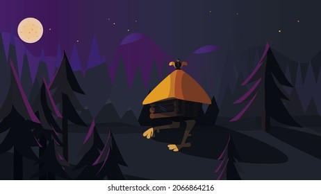 a hut on chicken legs