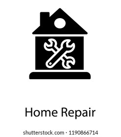 Hut shaped home having repairing tools in it showing house repair 