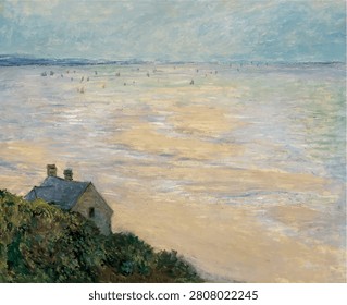 Hut in Trouville - vector illustration