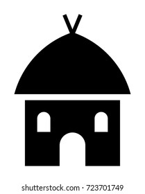 Hut vector icon