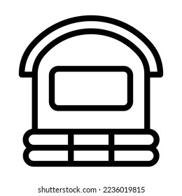 Diseño de icono de línea de vector de tubo