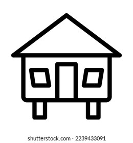 Diseño de icono de línea de vector de tubo