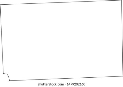 Hutchinson County map in the state of south dakota