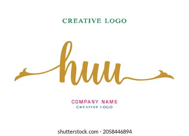 HUU lettering logo is simple, easy to understand and authoritative