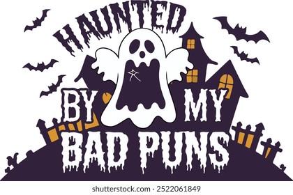 Hunted by my Bad puns camiseta