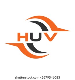 HUV letter design. HUV letter technology logo design. HUV Monogram logo design for an entrepreneur and business