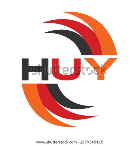 HUY letter design. HUY letter technology logo design. HUY Monogram logo design for an entrepreneur and business