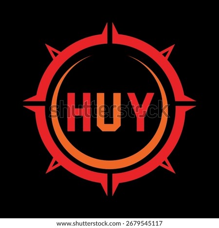 HUY letter design. HUY letter technology logo design. HUY Monogram logo design for an entrepreneur and business