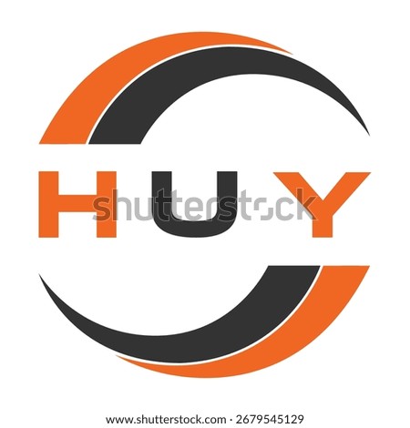 HUY letter design. HUY letter technology logo design. HUY Monogram logo design for an entrepreneur and business