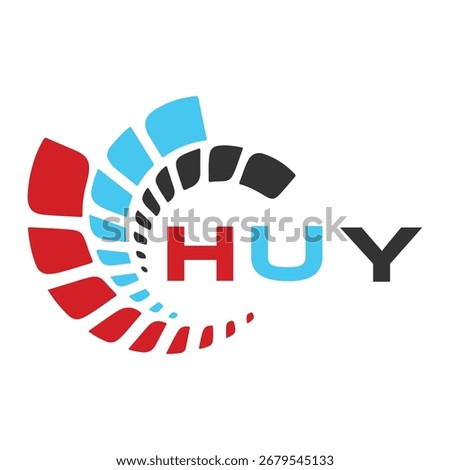 HUY letter design. HUY letter technology logo design. HUY Monogram logo design for an entrepreneur and business