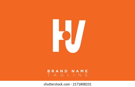 HV Alphabet letters Initials Monogram logo VH, H and V