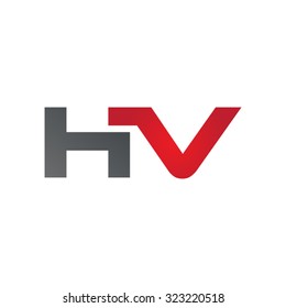 HV company linked letter logo