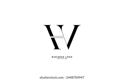 HV, VH, H, V, Abstract Letters Logo Monogram