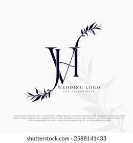 HV, VH Initial Wedding Logo Monogram