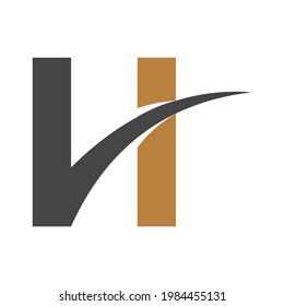 HV, VH, V UND H Abstrakte Anfangsbuchstaben Logo-Design